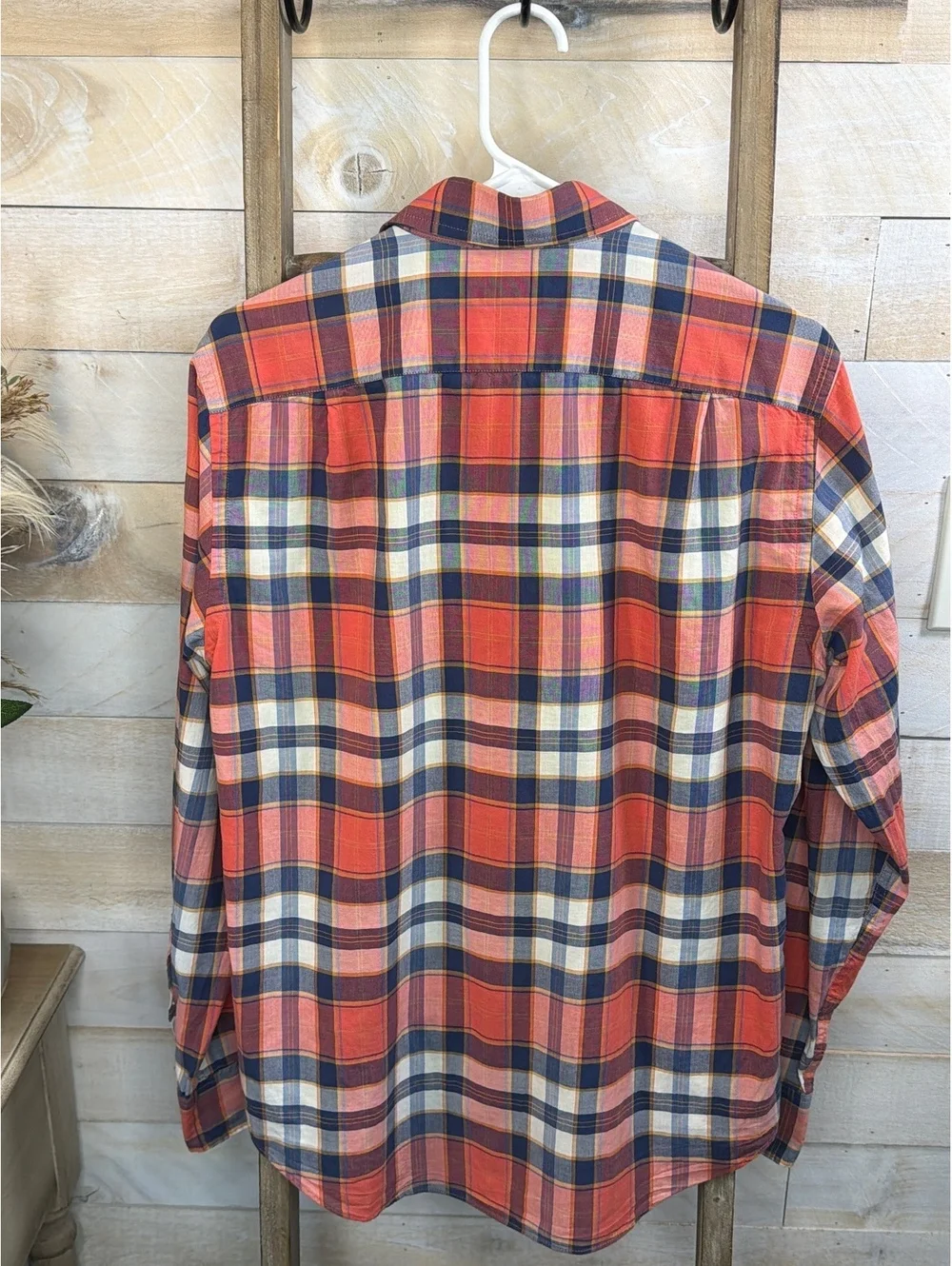 J.Crew Madras Plaid Button-Up Shirt Size Small